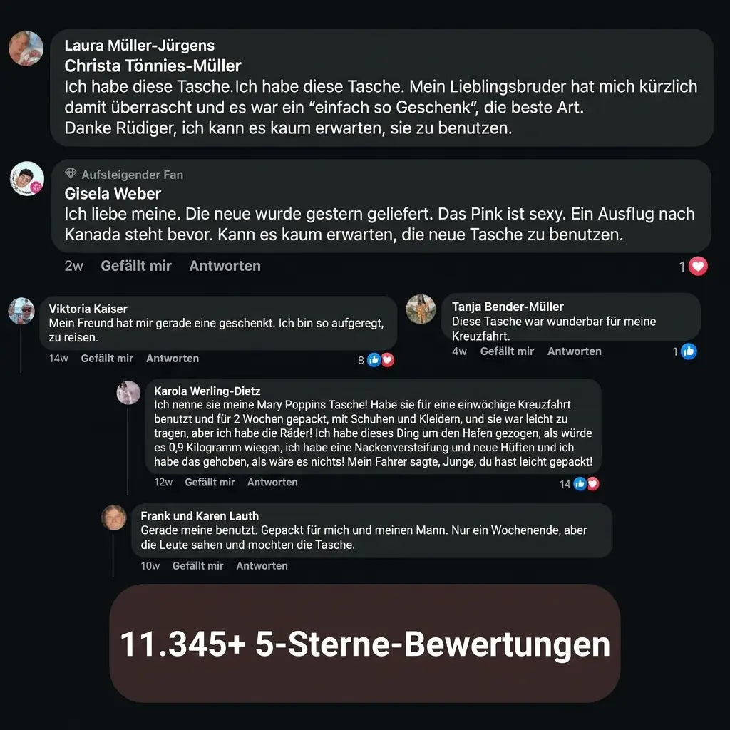 Die einfachste Reisetasche für alle Reisenden.